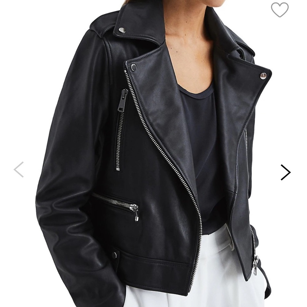 Designer leather jacket